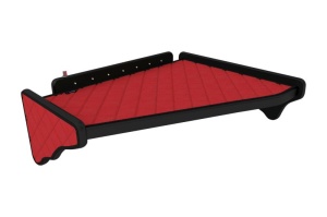 Raft interior cabina Mijloc potrivit SCANIA R I, R II dupa 2004 (Panou LED, lumina alba, versiune joasa, cabina, culoare: rosu, serie: ELEGANCE)