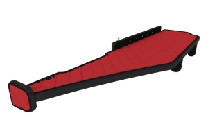 Raft polita interior cabina (panou LED, lumina alba; cabina lata 250 cm; lung, lung, culoare: rosu, serie: ELEGANCE) potrivit MERCEDES