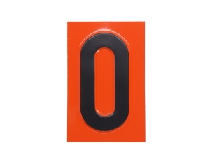 Semn avertizare ADR "0â€ placa numar avertizare