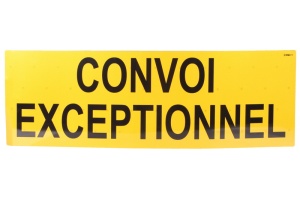 Semn avertizare CONVOI EXCEPTIONNEL rear 1 buc 400mm x 1200mm