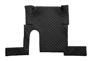 Set covor podea camion potrivit MAN un sertar, ECO-LEATHER, set 3 buc. (material - eco-piele, culoare - negru, pentru transmisie manuala) potrivit MAN TGX - Img 3