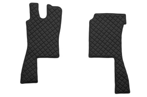 Set covor podea camion potrivit Scania ECO-LEATHER, set 3 buc. (material - eco-piele, culoare - negru, pentru transmisie manuala) potrivit SCANIA 4 - Img 2