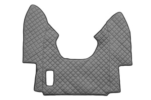 Set covorase podea camion potrivit DAF ECO-LEATHER, set 3 buc. (material - eco-piele, culoare - gri, transmisie automata) potrivit DAF 95 XF, XF 95 1997-2012 - Img 3