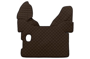 Set covorase podea camion potrivit DAF ECO-LEATHER, set 3 buc. (material - eco-piele, culoare - maro, pentru transmisie manuala) potrivit DAF XF 105 dupa 2005 - Img 3