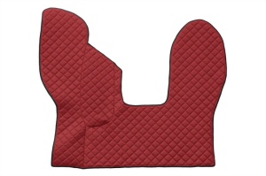 Set covorase podea camion potrivit DAF ECO-LEATHER, set 3 buc. (material - eco-piele, culoare - rosu, transmisie automata) potrivit DAF dupa 2013 - Img 3