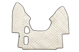 Set covorase podea camion potrivit DAF ECO-LEATHER, set 3 buc. (material - eco-piele, culoare - bej, pentru transmisie manuala) potrivit DAF 95 XF 1997-2012 - Img 3