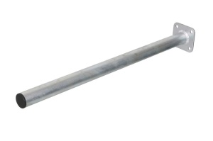 Suport fixare aripa teava, diametru: 42mm, lungime: 700mm, patrat, zincat