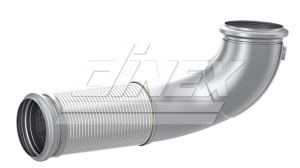 Teava esapament (diametru:127mm/147mm, lungime:600mm) potrivit VOLVO