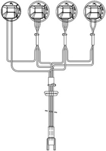 Cablaj lumini for Far SCANIA 4, P,G,R,T dupa 2005
