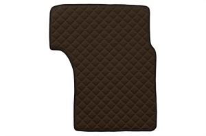 Covor podea camion potrivit MAN tunel central ECO-LEATHER, 1 bucata (material - eco-piele, culoare - maro, cabina larga XXL) potrivit MAN TGA dupa 1999