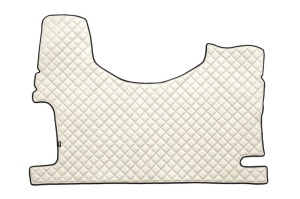 Covor podea camion potrivit MERCEDES, Scaun fix pentru pasager tunel inalt, ECO-LEATHER, set 3 buc. (material - eco-piele, culoare - bej) - Img 3