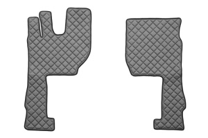 Covor podea camion potrivit VOLVO, ECO-LEATHER, set 3 buc. (material - eco-piele, culoare - gri, transmisie automata) potrivit VOLVO FH16 II dupa 2014 - Img 2