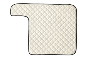 Covor podea camion potrivit VOLVO, fara compartiment in carcasa cutiei de viteze tunel central ECO-LEATHER, 1 bucata (material - eco-piele, culoare - bej)