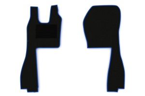 Covoras Auto F-CORE, scaun pneumatic pentru pasageri, sofer + pasager 2 buc. potrivit SCANIA R I, R II dupa 2010 (velours, albastru)