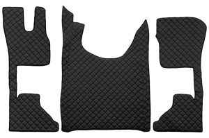 Covoras Auto, piele ECO potrivit DAF XG, XG+ dupa 2021 (material - piele matlasată ECO, transmisie automata)