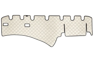 Covoras bord bej, ECO-piele, ECO-LEATHER potrivit SCANIA L,P,G,R,S, P,G,R,T dupa 2004