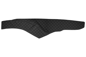 Covoras bord (cabina lata 250 cm) negru, ECO-piele, ECO-LEATHER potrivit MERCEDES ACTROS MP4 / MP5 dupa 2011