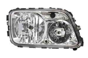 Far dreapta H1/H7/PY21W/W5W, manual, fundal crom, culoare Semnalizator transparent MERCEDES ACTROS MP2 / MP3 dupa 2002