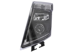 Far stanga 2*LED/H7/PY21W, manual, fundal negru VOLVO FH, FH 16, FM dupa 2008