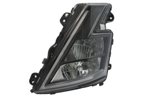 Far Stanga potrivit VOLVO FH16 III dupa 2020 (H1/H7/LED, manual, functie lumini de zi, culoare insert: negru, culoare semnalizator: alb)