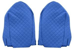 Huse scaun camion Elegance (albastru, material eco-piele / velur, serie ELEGANCE) potrivit MERCEDES Actros - Img 2