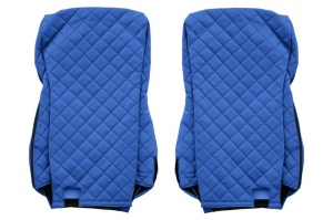 Huse scaun camion Elegance (albastru, material eco-piele / velur, serie ELEGANCE, Euro 6) potrivit DAF - Img 2