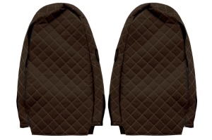 Huse scaun camion Elegance (maro, material eco-piele / velur, serie ELEGANCE, egrate) potrivit VOLVO - Img 2