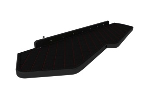 Raft polita interior cabina (panou LED, lumina alba; lung, lung, culoare: negru/rosu, serie: ELEGANCE) potrivit VOLVO