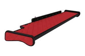 Raft polita interior cabina (panou LED, lumina alba; lung, lung, culoare: rosu, serie: ELEGANCE) potrivit MAN