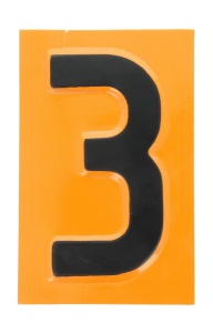 Semn avertizare 1 buc, ADR "3â€ placa numar avertizare