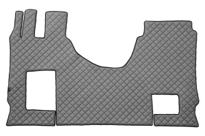 Set covor podea camion Mercedes Actros scaun pasager convertibil, ECO-LEATHER, set 3 buc. (material - eco-piele, culoare - gri, cabina lata 250 cm)