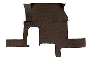Set covor podea camion potrivit MAN un sertar, ECO-LEATHER, set 3 buc. (material - eco-piele, culoare - maro, transmisie automata) potrivit MAN TGX dupa 2006 - Img 3