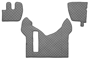 Set covor podea camion potrivit Renault ECO-LEATHER, set 3 buc. (material - eco-piele, culoare - gri) potrivit RENAULT TRUCKS PREMIUM 2 dupa 2005
