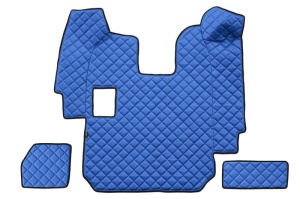 Set covor podea camion potrivit Scania ECO-LEATHER, set 5 buc (material - eco-piele, culoare - maro, pentru transmisie manuala) potrivit SCANIA P,G,R dupa 2004 - Img 3