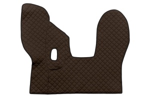 Set covorase podea camion potrivit DAF ECO-LEATHER, set 3 buc. (material - eco-piele, culoare - maro, pentru transmisie manuala) potrivit DAF dupa 2013 - Img 3