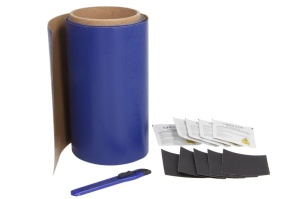Set reparatie prelata blue, contine manual instructiuni, hartie abraziva, banda H-Plast Roll, servetele degresare suprafete 220x22cm