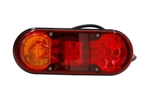 Stop spate Dreapta (LED, 12/24V, cu indicator, cu lumini frana, lumini parcare/pozitie, fara reflector)