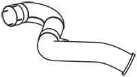 Teava esapament (diametru:104mm, lungime:1040mm) EURO 4 potrivit DAF CF 65, LF 55 CE184C/GR184S1/GR210S1 dupa 2006