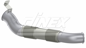 Teava esapament (diametru:123mm/142mm, lungime:1070mm) potrivit SCANIA G; P; R; T