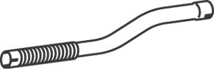 Teava esapament (diametru:76mm/72mm, lungime:90mm) potrivit MERCEDES T2/LN1 OM354.902-OM364.921 1986-1994