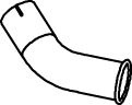 Teava esapament (lungime:360mm) potrivit MERCEDES UNIMOG OM356.955-OM366.984 dupa 1988
