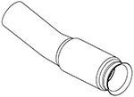 Teava esapament (lungime:670mm) potrivit MERCEDES