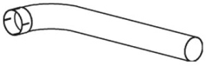 Teava esapament (lungime:890mm) EURO 5 potrivit MAN TGS I, TGX I dupa 2006