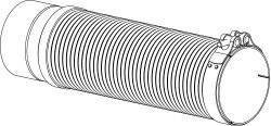 Teava flexibil esapament potrivit MERCEDES AXOR, AXOR 2 OM457.910-OM457.981 dupa 2002