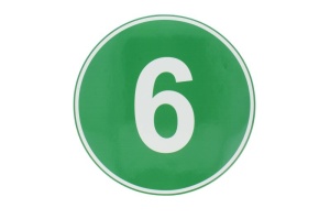 Autocolant sticker avertizare informare 6 1 buc, vehicule ecologice, culoare verde diametru 22cm