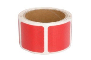 Banda reflectorizanta de contur 3M 1 buc, pentru suprafete soft, culoare rosie 5,5cm x 3m