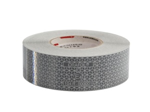 Banda reflectorizanta pentru marcarea suprafeș£e dure 55mmx50m / Alb / III-gen. CEE a ONU 104 BACK