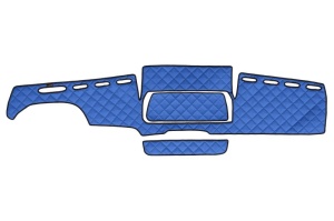 Covoras bord albastru, ECO-piele, ECO-LEATHER potrivit MAN TGX dupa 2006