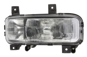 Far dreapta H1/H4/W5W, electric fara motoras, fundal crom MERCEDES ATEGO 1998-2004