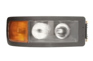 Far dreapta H1/H4/W5W, manual, fundal negru, culoare Semnalizator portocaliu MAN F 2000, M 2000 L, M 2000 M dupa 1994